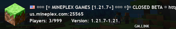 ━━━ [━ MINEPLEX GAMES [1.21.7+] ━━━ ━]━ CLOSED BETA ┃ https://mineplex.com/store