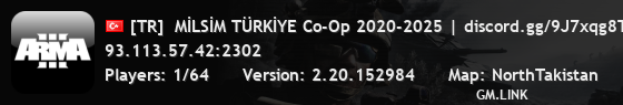 [TR]  MİLSİM TÜRKİYE Co-Op 2020-2025 | discord.gg/9J7xqg8TA