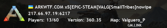 ARKWTF.COM x5[EPIC-STEAM]VALG[SmallTribes]nowipe