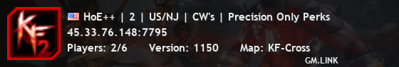 HoE++ | 2 | US/NJ | CW's | Precision Only Perks