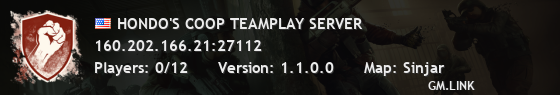 HONDO'S COOP TEAMPLAY SERVER