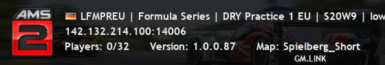 LFMPREU | Formula Series | DRY Practice 1 EU | S20W8 | lowfuelm