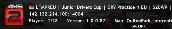 LFMPREU | Junior Drivers Cup | DRY Practice 1 EU | S20W9 | lowf