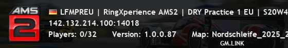 LFMPREU | RingXperience AMS2 | DRY Practice 1 EU | S20W4 | lowf