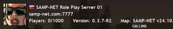 SAMP-NET Role Play Server 01