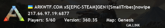 ARKWTF.COM x5[EPIC-STEAM]GEN1[SmallTribes]nowipe