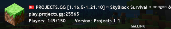 PROJECTS.GG [1.16.5-1.21.10] ☄ SkyBlock Survival ⛏ ᴘʀᴏsᴍᴘ 🗡 PvP/ / 🍁 /