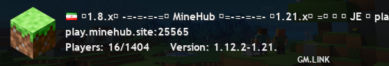 ┠1.8.x┨ -=-=-=-=⦗ MineHub ⦘=-=-=-=- ┠1.21.x┨ =⦗ ⚔ ⚜ JE ╞ play.minehub.site ╡ BE ⚜ ⚔ ⦘=