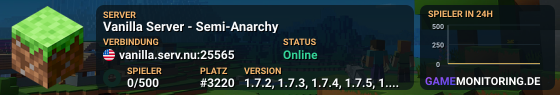 Vanilla Server - Semi-Anarchy