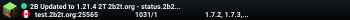 2B Updated to 1.21.4 2T 2b2t.org - status.2b2t.org