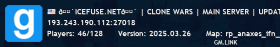 🔴ICEFUSE.NET🔴 | CLONE WARS | MAIN SERVER | UPDATE |