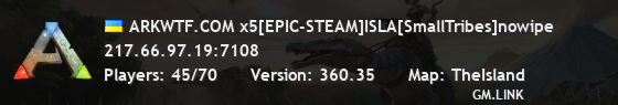 ARKWTF.COM x5[EPIC-STEAM]ISLA[SmallTribes]nowipe