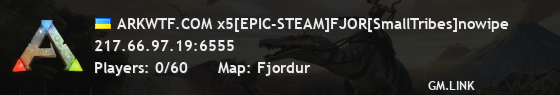 ARKWTF.COM x5[EPIC-STEAM]FJOR[SmallTribes]nowipe