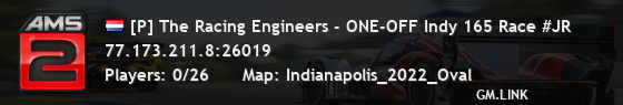 [P] The Racing Engineers - ONE-OFF Indy 165 Race #JR