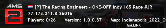 [P] The Racing Engineers - ONE-OFF Indy 165 Race #JR