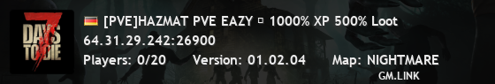 [PVE]HAZMAT PVE EAZY ☣ 1000% XP 500% Loot