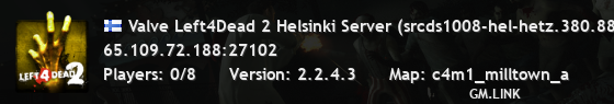 Valve Left4Dead 2 Helsinki Server (srcds1008-hel-hetz.380.88)