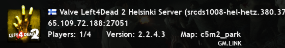 Valve Left4Dead 2 Helsinki Server (srcds1008-hel-hetz.380.37)