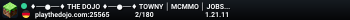 ♦──●──♦ THE DOJO ♦──●──♦ TOWNY │ MCMMO │ JOBS │ 1.21.11
