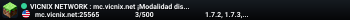 VICNIX NETWORK : mc.vicnix.net ¡Modalidad disponible! SURVIVAL 1.21.5