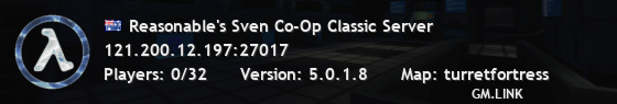 Reasonable's Sven Co-Op Classic Server