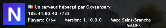 Un serveur hébergé par Oxygenserv