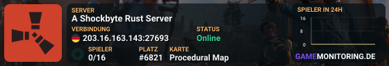 A Shockbyte Rust Server