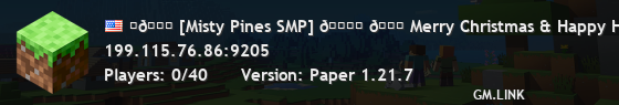 ✦🎄 [Misty Pines SMP] 🎄✦ 🎄 Merry Christmas & Happy Holidays! 🎄