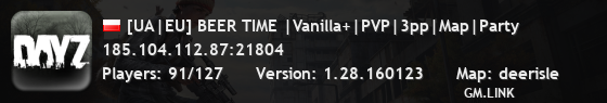 [UA|EU] BEER TIME |Vanilla+|PVP|3pp|Map|Party