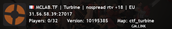 MCLAB.TF | Turbine | nospread rtv +18 | EU