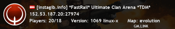 [instagib.info] *FastRail* Ultimate Clan Arena *TDM*