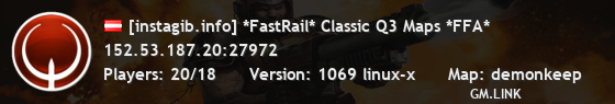 [instagib.info] *FastRail* Classic Q3 Maps *FFA*