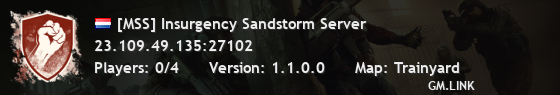 [MSS] Insurgency Sandstorm Server