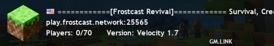 ============[Frostcast Revival]============ Survival, Creative, Parkour, SkyBlock