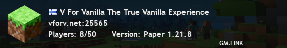 V For Vanilla The True Vanilla Experience