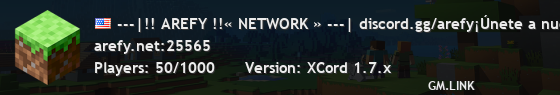 ---|!! AREFY !!« NETWORK » ---| discord.gg/arefy¡Únete a nuestro ✧ ✧