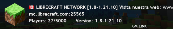 LIBRECRAFT NETWORK [1.8-1.21.10] Discord: https://librecraft.com/discord