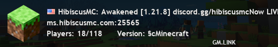 HibiscusMC: Awakened [1.21.8] discord.gg/hibiscusmcNow LIVE!