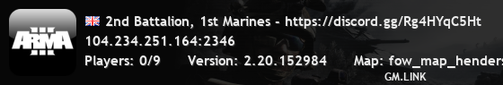 2nd Battalion, 1st Marines - https://discord.gg/Rg4HYqC5Ht